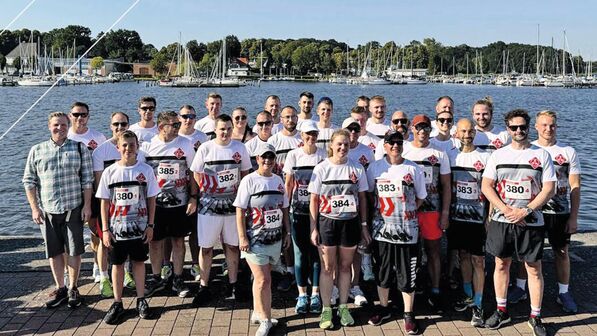 An der Ostsee: Am Rostocker Firmenlauf nahmen zahlreiche EEW-Mitarbeiter teil.